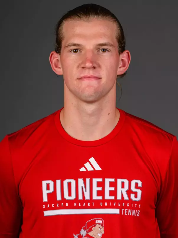 Connor Liona. SHU's Women's and Men's Tennis, Women's Rugby, Cross Country, and Women's Golf teams held their Media Day today at the William Pitt Center, Sacred Heart University, Fairfield, CT. Sunday, August 31, 2025. Photo by: Mark F. Conrad