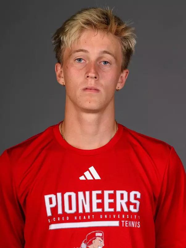 Frederick McRae. SHU's Women's and Men's Tennis, Women's Rugby, Cross Country, and Women's Golf teams held their Media Day today at the William Pitt Center, Sacred Heart University, Fairfield, CT. Sunday, August 31, 2025. Photo by: Mark F. Conrad