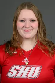 Averyanna Thomas. The SHU Baseball, Softball and Bowling teams held their Media Days today at the Martire Family Arena, Sacred Heart University, Fairfield, CT. Friday, January 23, 2026. Photo by: Mark F. Conrad