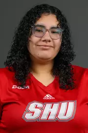 Penelope Hernandez. The SHU Baseball, Softball and Bowling teams held their Media Days today at the Martire Family Arena, Sacred Heart University, Fairfield, CT. Friday, January 23, 2026. Photo by: Mark F. Conrad