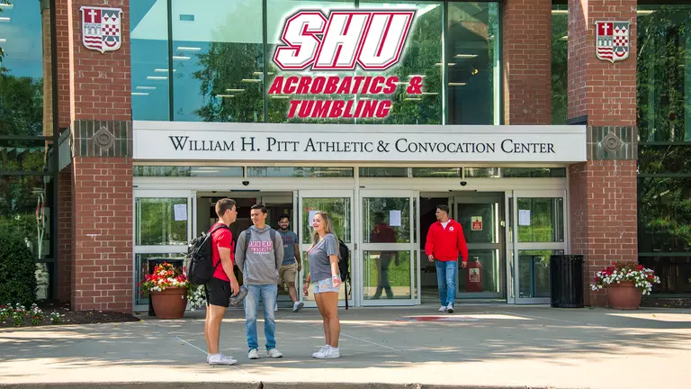 Front of Pitt Center - Acrobatics & Tumbling