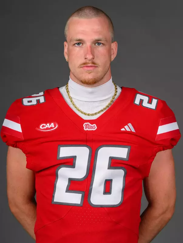 Charlie Bywalski. A Media Day was held today for the SHU Football, and Field Hockey teams today at the Pitt Center, Sacred Heart University, Fairfield, CT. Wednesday, August 12, 2026. Photo by: Mark F. Conrad