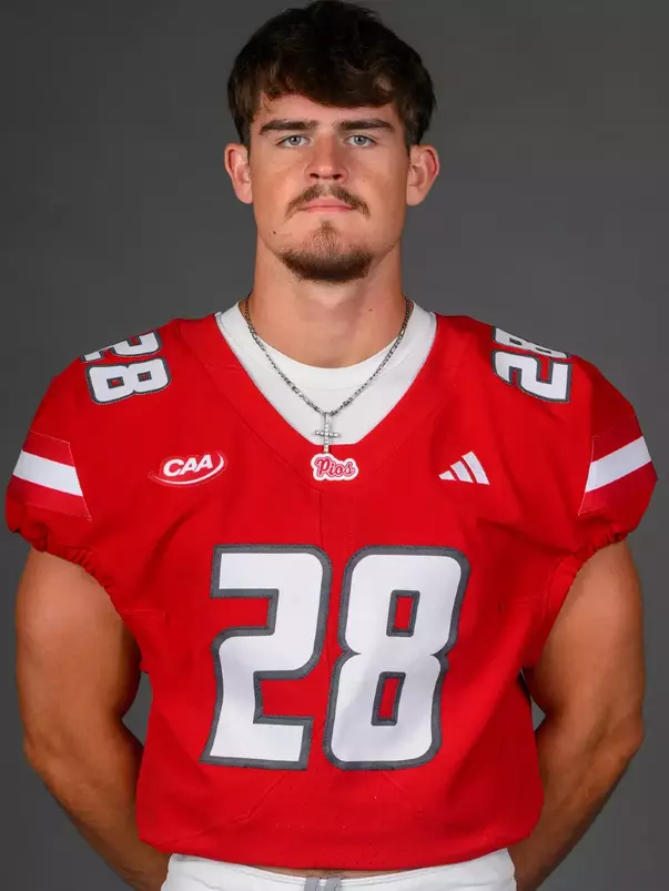 Logan Booker. A Media Day was held today for the SHU Football, and Field Hockey teams today at the Pitt Center, Sacred Heart University, Fairfield, CT. Wednesday, August 12, 2026. Photo by: Mark F. Conrad