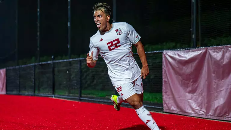 Zeberio goal celebration v LIU