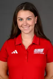 Heidi Csorba. A Media Day was held today for the SHU Women's Equestrian, Men's Ice Hockey, Men's Wrestling, and Women's Rowing teams at the Martire Family Arena, Sacred Heart Universary, Fairfield, CT. Tuesday, September 1, 2026. Photo by: Mark F. Conrad