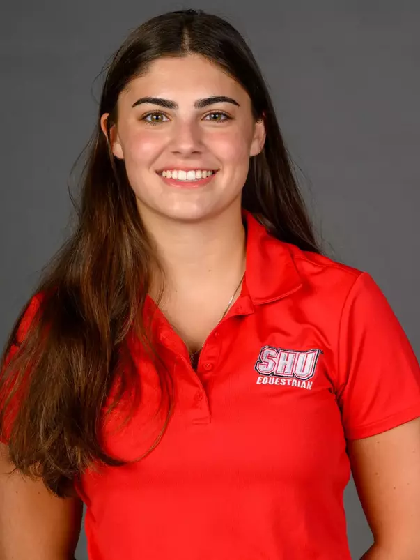 Sophie DiGregorio. A Media Day was held today for the SHU Women's Equestrian, Men's Ice Hockey, Men's Wrestling, and Women's Rowing teams at the Martire Family Arena, Sacred Heart Universary, Fairfield, CT. Tuesday, September 1, 2026. Photo by: Mark F. Conrad