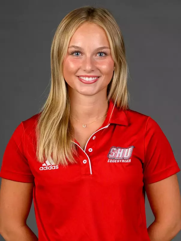 Olivia Dolan. A Media Day was held today for the SHU Women's Equestrian, Men's Ice Hockey, Men's Wrestling, and Women's Rowing teams at the Martire Family Arena, Sacred Heart Universary, Fairfield, CT. Tuesday, September 1, 2026. Photo by: Mark F. Conrad