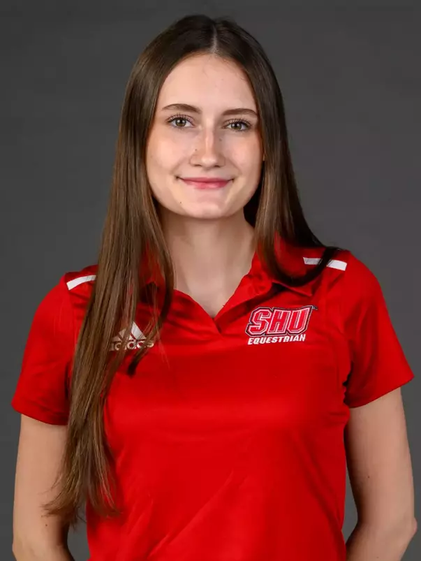Morgan Gariepy. A Media Day was held today for the SHU Women's Equestrian, Men's Ice Hockey, Men's Wrestling, and Women's Rowing teams at the Martire Family Arena, Sacred Heart Universary, Fairfield, CT. Tuesday, September 1, 2026. Photo by: Mark F. Conrad