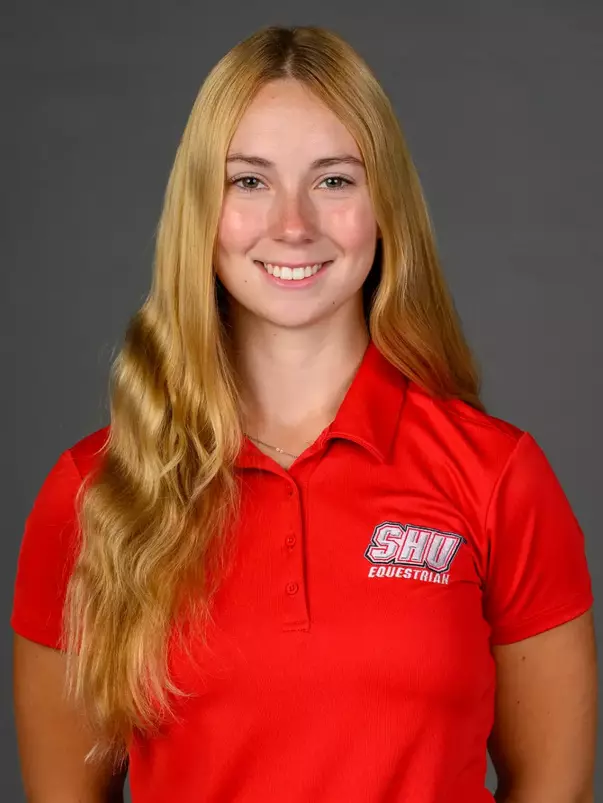 Isabel Hunt. A Media Day was held today for the SHU Women's Equestrian, Men's Ice Hockey, Men's Wrestling, and Women's Rowing teams at the Martire Family Arena, Sacred Heart Universary, Fairfield, CT. Tuesday, September 1, 2026. Photo by: Mark F. Conrad