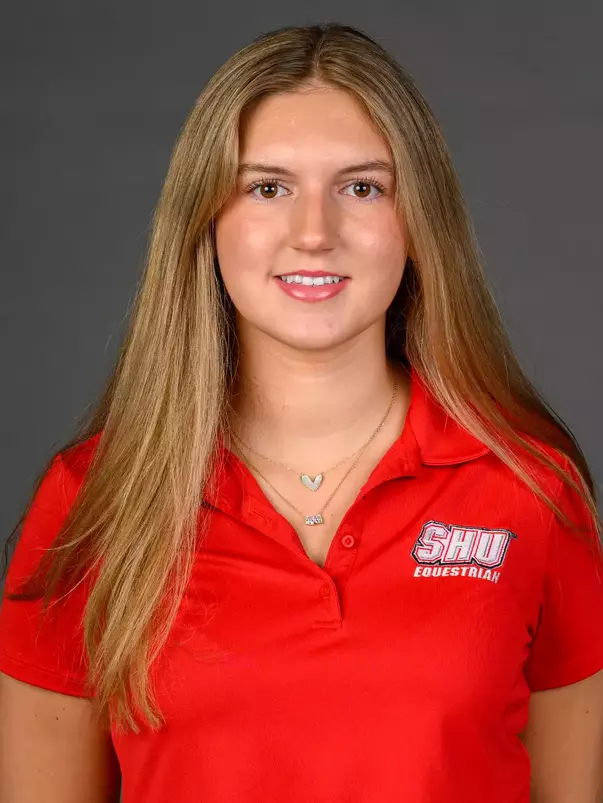 Lilliana St. Pierre. A Media Day was held today for the SHU Women's Equestrian, Men's Ice Hockey, Men's Wrestling, and Women's Rowing teams at the Martire Family Arena, Sacred Heart Universary, Fairfield, CT. Tuesday, September 1, 2026. Photo by: Mark F. Conrad