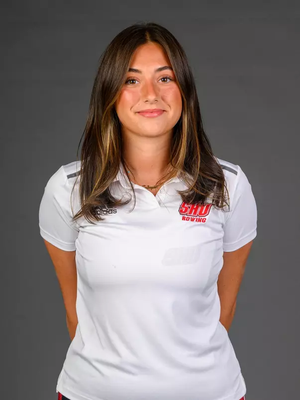 Mia Eliopoulos. A Media Day was held today for the SHU Women's Equestrian, Men's Ice Hockey, Men's Wrestling, and Women's Rowing teams at the Martire Family Arena, Sacred Heart Universary, Fairfield, CT. Tuesday, September 1, 2026. Photo by: Mark F. Conrad
