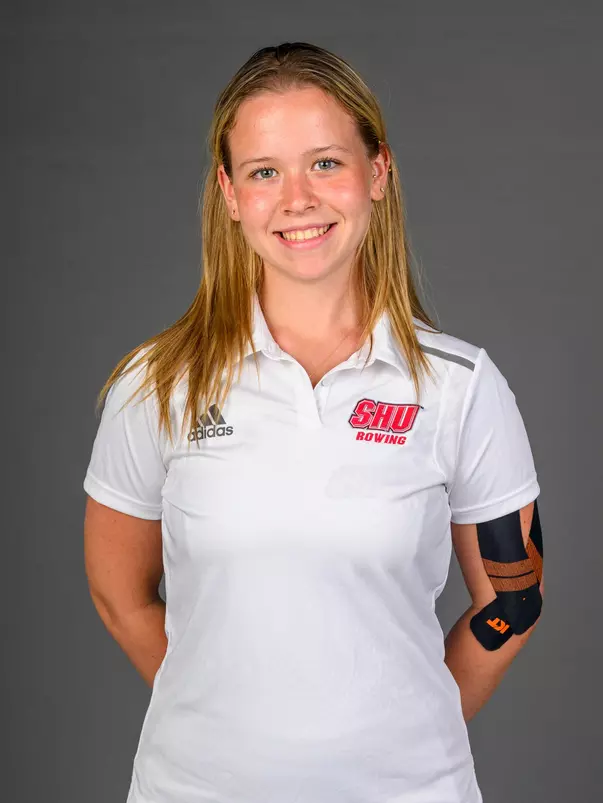 Julia Smith. A Media Day was held today for the SHU Women's Equestrian, Men's Ice Hockey, Men's Wrestling, and Women's Rowing teams at the Martire Family Arena, Sacred Heart Universary, Fairfield, CT. Tuesday, September 1, 2026. Photo by: Mark F. Conrad