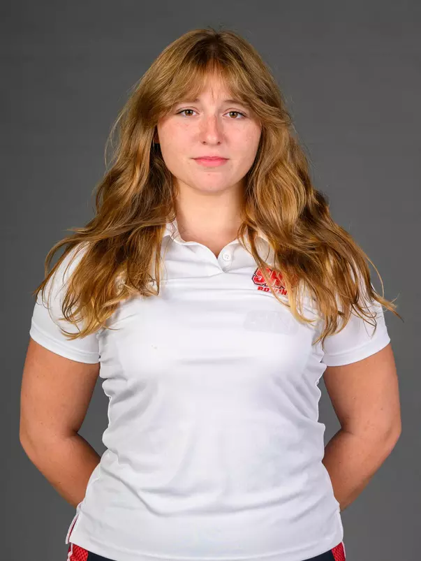 Nadia Estrada. A Media Day was held today for the SHU Women's Equestrian, Men's Ice Hockey, Men's Wrestling, and Women's Rowing teams at the Martire Family Arena, Sacred Heart Universary, Fairfield, CT. Tuesday, September 1, 2026. Photo by: Mark F. Conrad