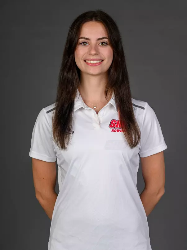 Emily Smith. A Media Day was held today for the SHU Women's Equestrian, Men's Ice Hockey, Men's Wrestling, and Women's Rowing teams at the Martire Family Arena, Sacred Heart Universary, Fairfield, CT. Tuesday, September 1, 2026. Photo by: Mark F. Conrad