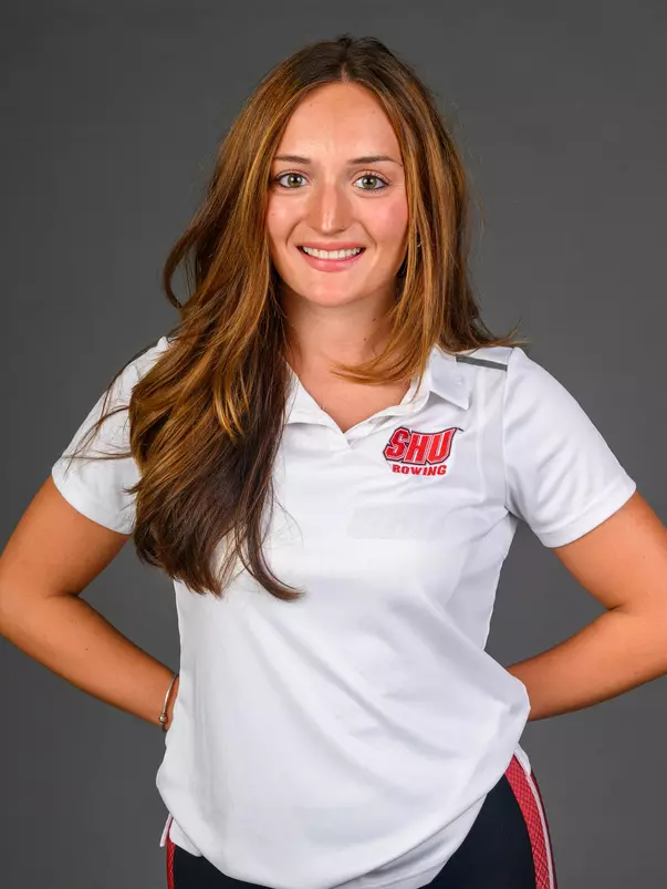 Ava Del Greco. A Media Day was held today for the SHU Women's Equestrian, Men's Ice Hockey, Men's Wrestling, and Women's Rowing teams at the Martire Family Arena, Sacred Heart Universary, Fairfield, CT. Tuesday, September 1, 2026. Photo by: Mark F. Conrad