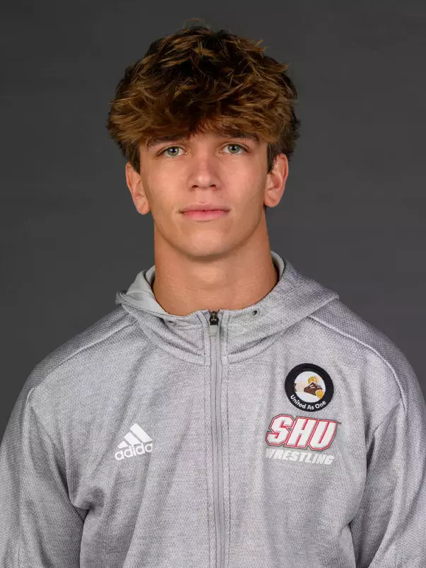 Owen Anderson. A Media Day was held today for the SHU Women's Equestrian, Men's Ice Hockey, Men's Wrestling, and Women's Rowing teams at the Martire Family Arena, Sacred Heart Universary, Fairfield, CT. Tuesday, September 1, 2026. Photo by: Mark F. Conrad