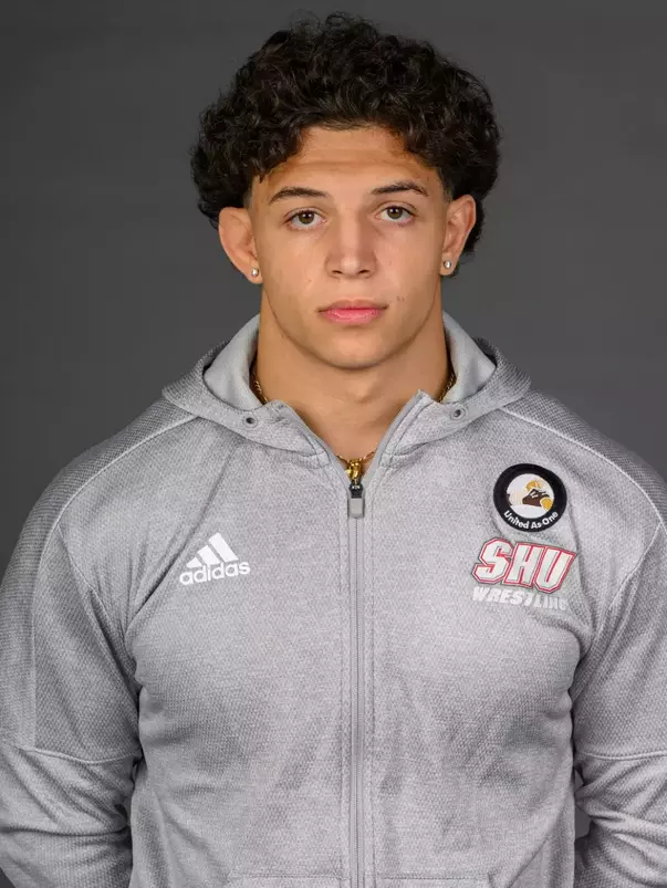 AJ Falcone. A Media Day was held today for the SHU Women's Equestrian, Men's Ice Hockey, Men's Wrestling, and Women's Rowing teams at the Martire Family Arena, Sacred Heart Universary, Fairfield, CT. Tuesday, September 1, 2026. Photo by: Mark F. Conrad