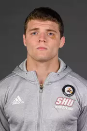 Connor MacDonald. A Media Day was held today for the SHU Women's Equestrian, Men's Ice Hockey, Men's Wrestling, and Women's Rowing teams at the Martire Family Arena, Sacred Heart Universary, Fairfield, CT. Tuesday, September 1, 2026. Photo by: Mark F. Conrad
