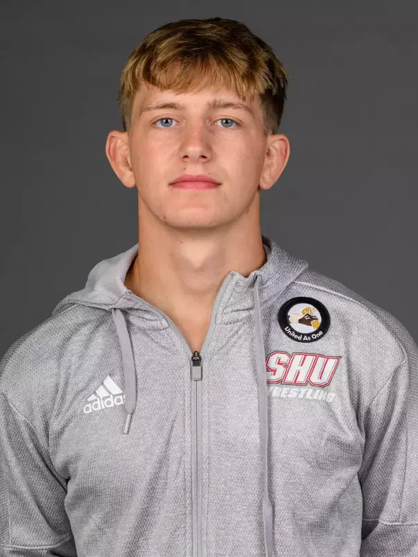 Will Schmitt. A Media Day was held today for the SHU Women's Equestrian, Men's Ice Hockey, Men's Wrestling, and Women's Rowing teams at the Martire Family Arena, Sacred Heart Universary, Fairfield, CT. Tuesday, September 1, 2026. Photo by: Mark F. Conrad