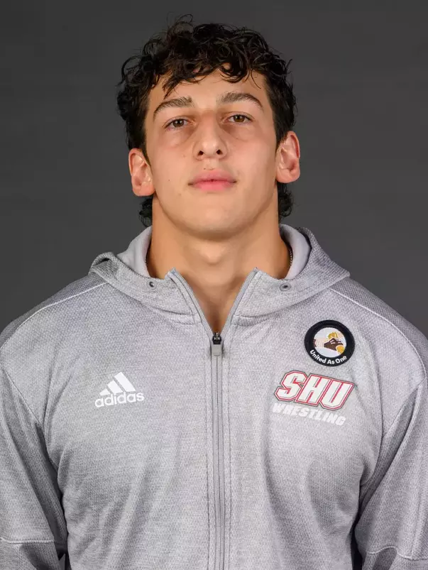 Lucas Gutierrez. A Media Day was held today for the SHU Women's Equestrian, Men's Ice Hockey, Men's Wrestling, and Women's Rowing teams at the Martire Family Arena, Sacred Heart Universary, Fairfield, CT. Tuesday, September 1, 2026. Photo by: Mark F. Conrad