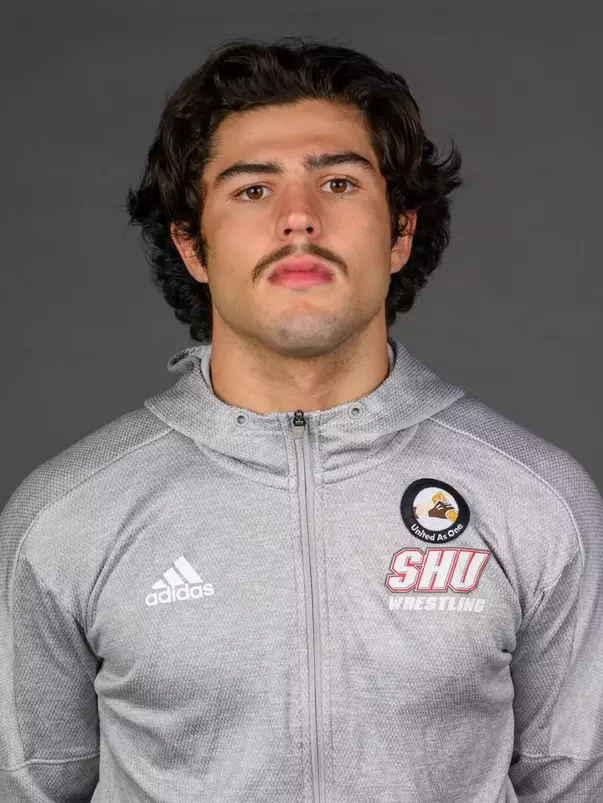 Jaxon Torres. A Media Day was held today for the SHU Women's Equestrian, Men's Ice Hockey, Men's Wrestling, and Women's Rowing teams at the Martire Family Arena, Sacred Heart Universary, Fairfield, CT. Tuesday, September 1, 2026. Photo by: Mark F. Conrad