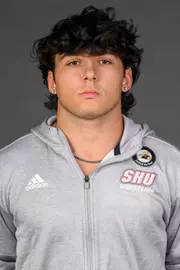 Dominick Kraemer. A Media Day was held today for the SHU Women's Equestrian, Men's Ice Hockey, Men's Wrestling, and Women's Rowing teams at the Martire Family Arena, Sacred Heart Universary, Fairfield, CT. Tuesday, September 1, 2026. Photo by: Mark F. Conrad