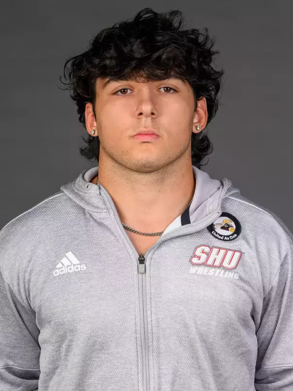 Dominick Kraemer. A Media Day was held today for the SHU Women's Equestrian, Men's Ice Hockey, Men's Wrestling, and Women's Rowing teams at the Martire Family Arena, Sacred Heart Universary, Fairfield, CT. Tuesday, September 1, 2026. Photo by: Mark F. Conrad