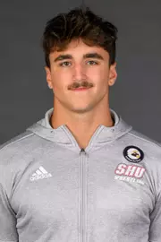 Owen Pavao. A Media Day was held today for the SHU Women's Equestrian, Men's Ice Hockey, Men's Wrestling, and Women's Rowing teams at the Martire Family Arena, Sacred Heart Universary, Fairfield, CT. Tuesday, September 1, 2026. Photo by: Mark F. Conrad