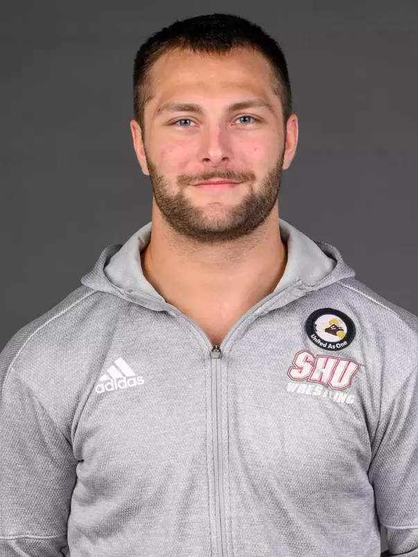 Henry Downing. A Media Day was held today for the SHU Women's Equestrian, Men's Ice Hockey, Men's Wrestling, and Women's Rowing teams at the Martire Family Arena, Sacred Heart Universary, Fairfield, CT. Tuesday, September 1, 2026. Photo by: Mark F. Conrad