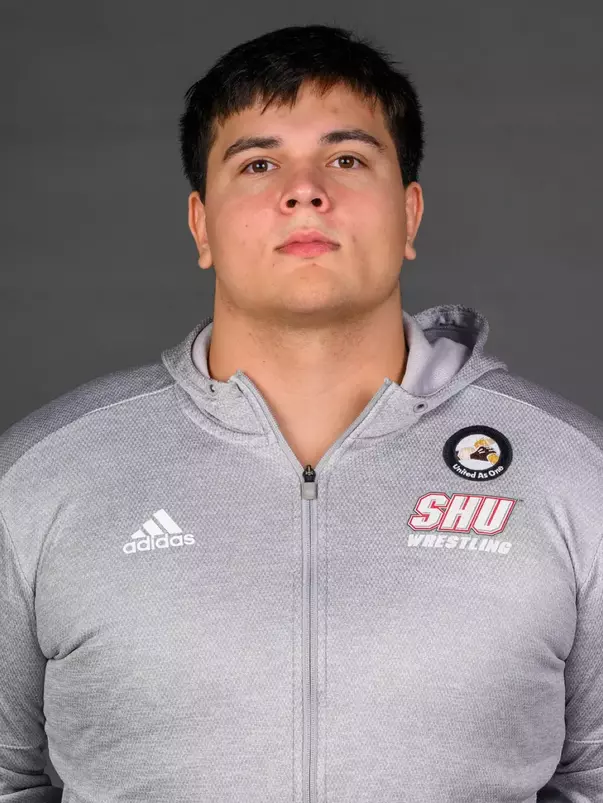 Samuel Henry. A Media Day was held today for the SHU Women's Equestrian, Men's Ice Hockey, Men's Wrestling, and Women's Rowing teams at the Martire Family Arena, Sacred Heart Universary, Fairfield, CT. Tuesday, September 1, 2026. Photo by: Mark F. Conrad