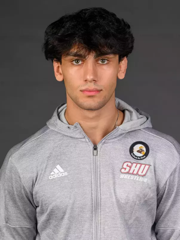 Aman Khalil. A Media Day was held today for the SHU Women's Equestrian, Men's Ice Hockey, Men's Wrestling, and Women's Rowing teams at the Martire Family Arena, Sacred Heart Universary, Fairfield, CT. Tuesday, September 1, 2026. Photo by: Mark F. Conrad