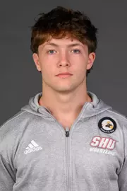 Nick Desisto. A Media Day was held today for the SHU Women's Equestrian, Men's Ice Hockey, Men's Wrestling, and Women's Rowing teams at the Martire Family Arena, Sacred Heart Universary, Fairfield, CT. Tuesday, September 1, 2026. Photo by: Mark F. Conrad