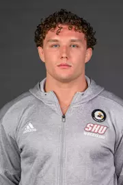 Brendan Gilchrist. A Media Day was held today for the SHU Women's Equestrian, Men's Ice Hockey, Men's Wrestling, and Women's Rowing teams at the Martire Family Arena, Sacred Heart Universary, Fairfield, CT. Tuesday, September 1, 2026. Photo by: Mark F. Conrad