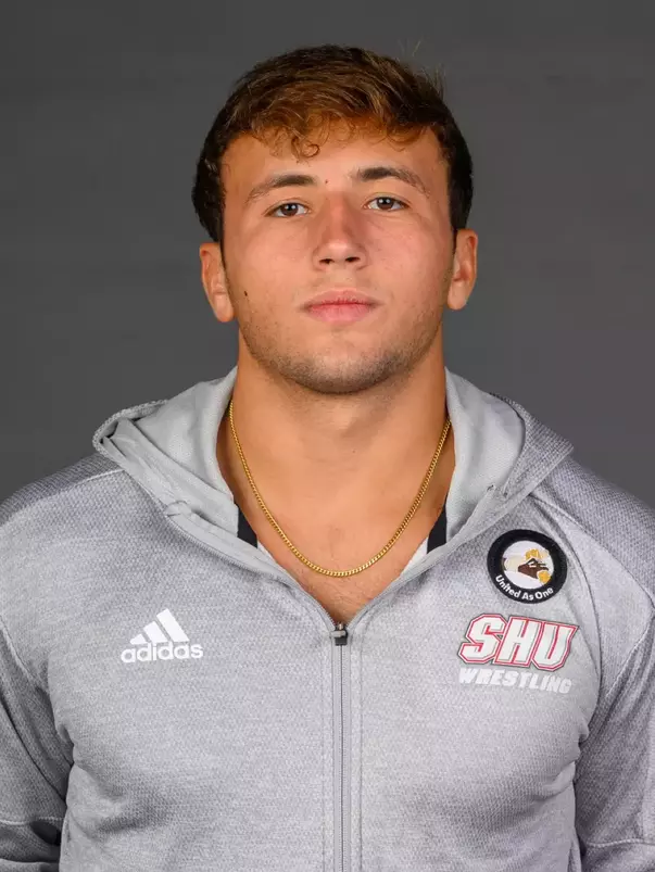 Eric Wolf. A Media Day was held today for the SHU Women's Equestrian, Men's Ice Hockey, Men's Wrestling, and Women's Rowing teams at the Martire Family Arena, Sacred Heart Universary, Fairfield, CT. Tuesday, September 1, 2026. Photo by: Mark F. Conrad