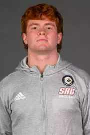 Nick Franzen. A Media Day was held today for the SHU Women's Equestrian, Men's Ice Hockey, Men's Wrestling, and Women's Rowing teams at the Martire Family Arena, Sacred Heart Universary, Fairfield, CT. Tuesday, September 1, 2026. Photo by: Mark F. Conrad