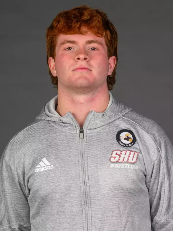 Nick Franzen. A Media Day was held today for the SHU Women's Equestrian, Men's Ice Hockey, Men's Wrestling, and Women's Rowing teams at the Martire Family Arena, Sacred Heart Universary, Fairfield, CT. Tuesday, September 1, 2026. Photo by: Mark F. Conrad