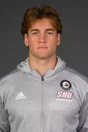 Peter Stathis. A Media Day was held today for the SHU Women's Equestrian, Men's Ice Hockey, Men's Wrestling, and Women's Rowing teams at the Martire Family Arena, Sacred Heart Universary, Fairfield, CT. Tuesday, September 1, 2026. Photo by: Mark F. Conrad