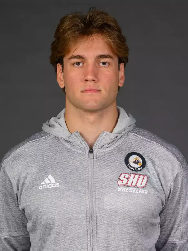 Peter Stathis. A Media Day was held today for the SHU Women's Equestrian, Men's Ice Hockey, Men's Wrestling, and Women's Rowing teams at the Martire Family Arena, Sacred Heart Universary, Fairfield, CT. Tuesday, September 1, 2026. Photo by: Mark F. Conrad