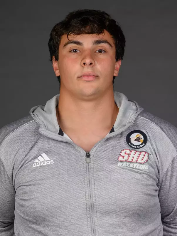 Connor White. A Media Day was held today for the SHU Women's Equestrian, Men's Ice Hockey, Men's Wrestling, and Women's Rowing teams at the Martire Family Arena, Sacred Heart Universary, Fairfield, CT. Tuesday, September 1, 2026. Photo by: Mark F. Conrad
