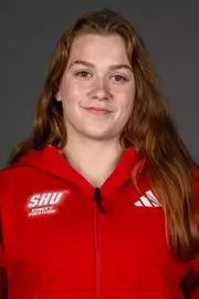 Ella Gregg. A Media Day was held today for the SHU Women's Swimming and Diving, Women's Wrestling, Women's Ice Hockey, and Women's Bowling teams at the Martire Family Arena, Sacred Heart Universary, Fairfield, CT. Wednesday, September 2, 2026. Photo by: Mark F. Conrad