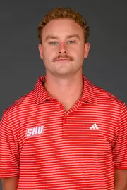 Jack Delaney. A Media Day was held for the Women's Rugby, Golf, Dance, Men's Cross Country, and Cheer teams at the Martire Family Arena, Sacred Heart University, Fairfield, CT. Tuesday, August 25, 2026. Photo by: Mark F. Conrad
