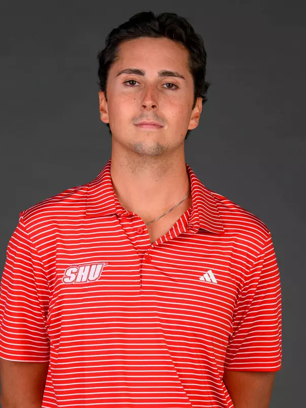 Leo Dixon. A Media Day was held for the Women's Rugby, Golf, Dance, Men's Cross Country, and Cheer teams at the Martire Family Arena, Sacred Heart University, Fairfield, CT. Tuesday, August 25, 2026. Photo by: Mark F. Conrad