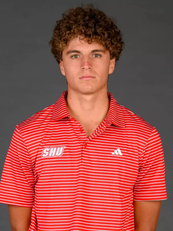 Luciano Moratinos. A Media Day was held for the Women's Rugby, Golf, Dance, Men's Cross Country, and Cheer teams at the Martire Family Arena, Sacred Heart University, Fairfield, CT. Tuesday, August 25, 2026. Photo by: Mark F. Conrad