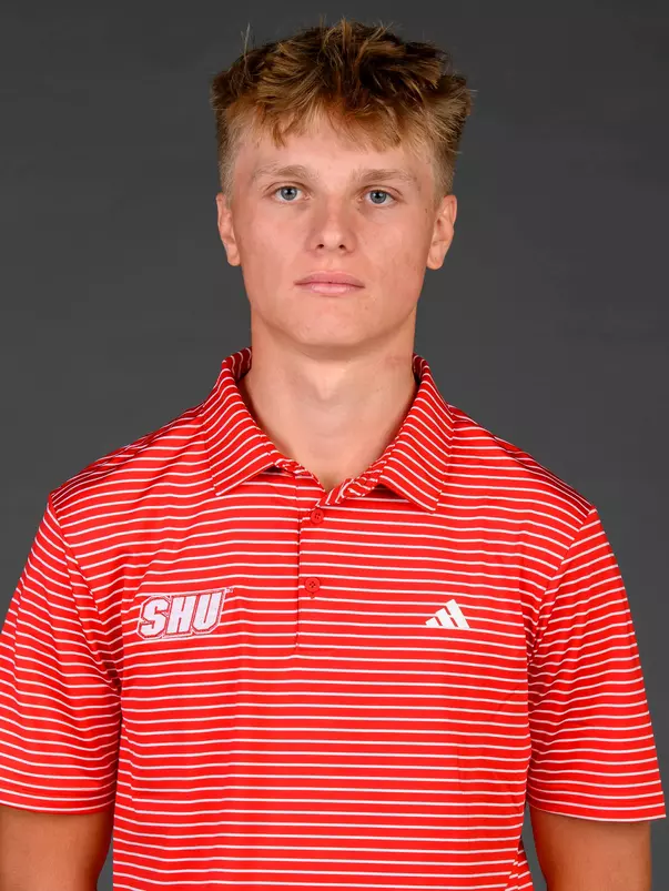 Quin Adams. A Media Day was held for the Women's Rugby, Golf, Dance, Men's Cross Country, and Cheer teams at the Martire Family Arena, Sacred Heart University, Fairfield, CT. Tuesday, August 25, 2026. Photo by: Mark F. Conrad