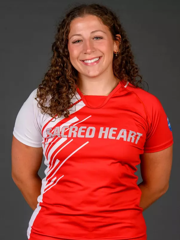 Samantha Melvin. A Media Day was held for the Women's Rugby, Golf, Dance, Men's Cross Country, and Cheer teams at the Martire Family Arena, Sacred Heart University, Fairfield, CT. Tuesday, August 25, 2026. Photo by: Mark F. Conrad