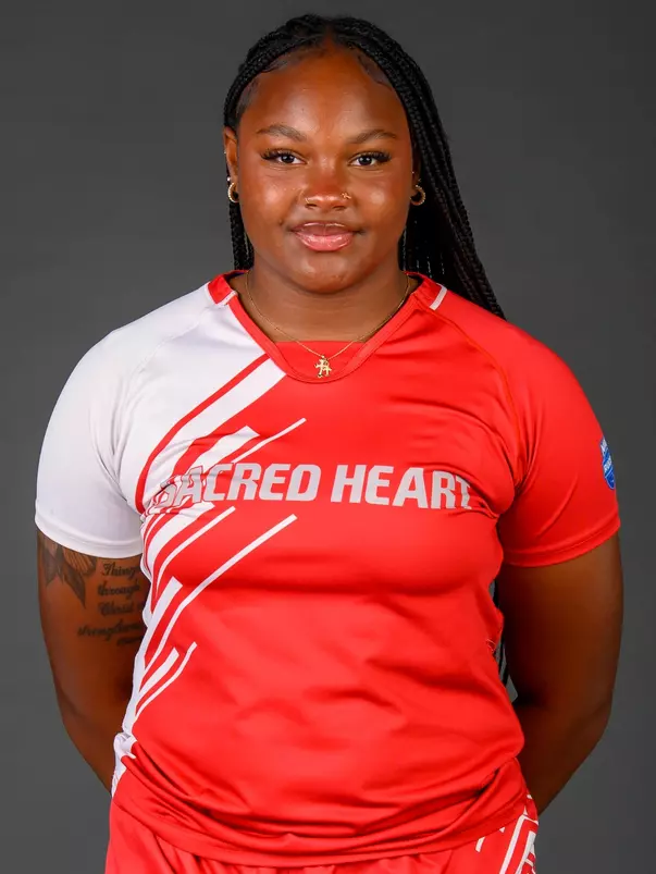Khailey Kwamilele. A Media Day was held for the Women's Rugby, Golf, Dance, Men's Cross Country, and Cheer teams at the Martire Family Arena, Sacred Heart University, Fairfield, CT. Tuesday, August 25, 2026. Photo by: Mark F. Conrad