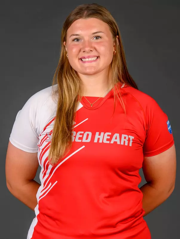 Madison Hinrichs.. A Media Day was held for the Women's Rugby, Golf, Dance, Men's Cross Country, and Cheer teams at the Martire Family Arena, Sacred Heart University, Fairfield, CT. Tuesday, August 25, 2026. Photo by: Mark F. Conrad