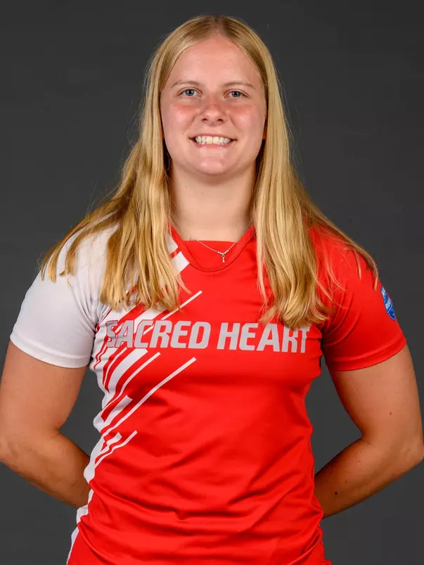 Ella Huntley. A Media Day was held for the Women's Rugby, Golf, Dance, Men's Cross Country, and Cheer teams at the Martire Family Arena, Sacred Heart University, Fairfield, CT. Tuesday, August 25, 2026. Photo by: Mark F. Conrad