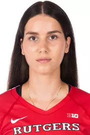 #2 Ema Grubanov - 2025 Rutgers Volleyball Head Shot