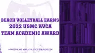 Beach Volleyball Earns USMC/AVCA Team Academic Award